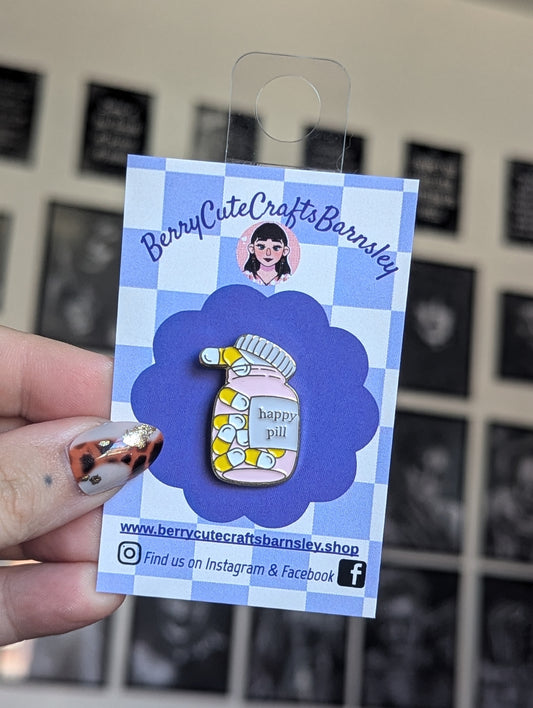 Happy pill pin