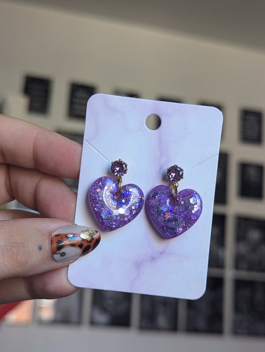 Princesses hearts purple