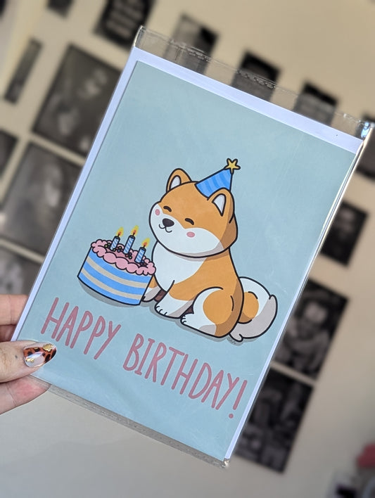 Birthday Shiba card