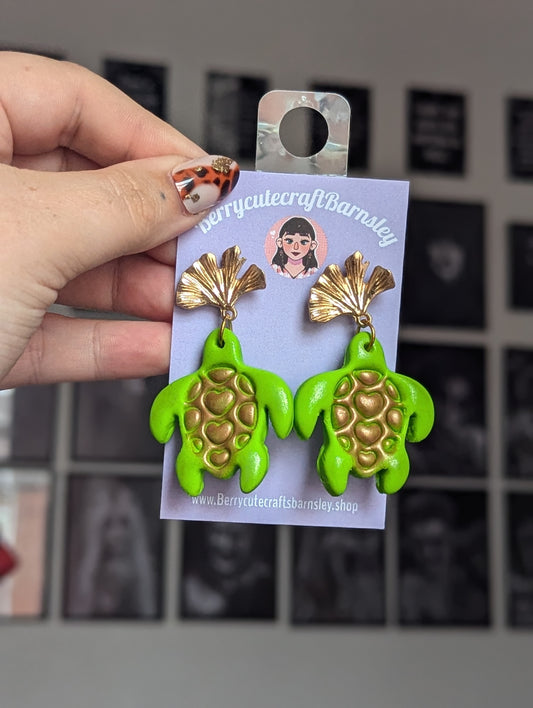 Turtle earrings