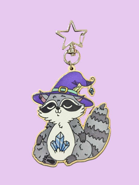 wizard Trash panda keyring