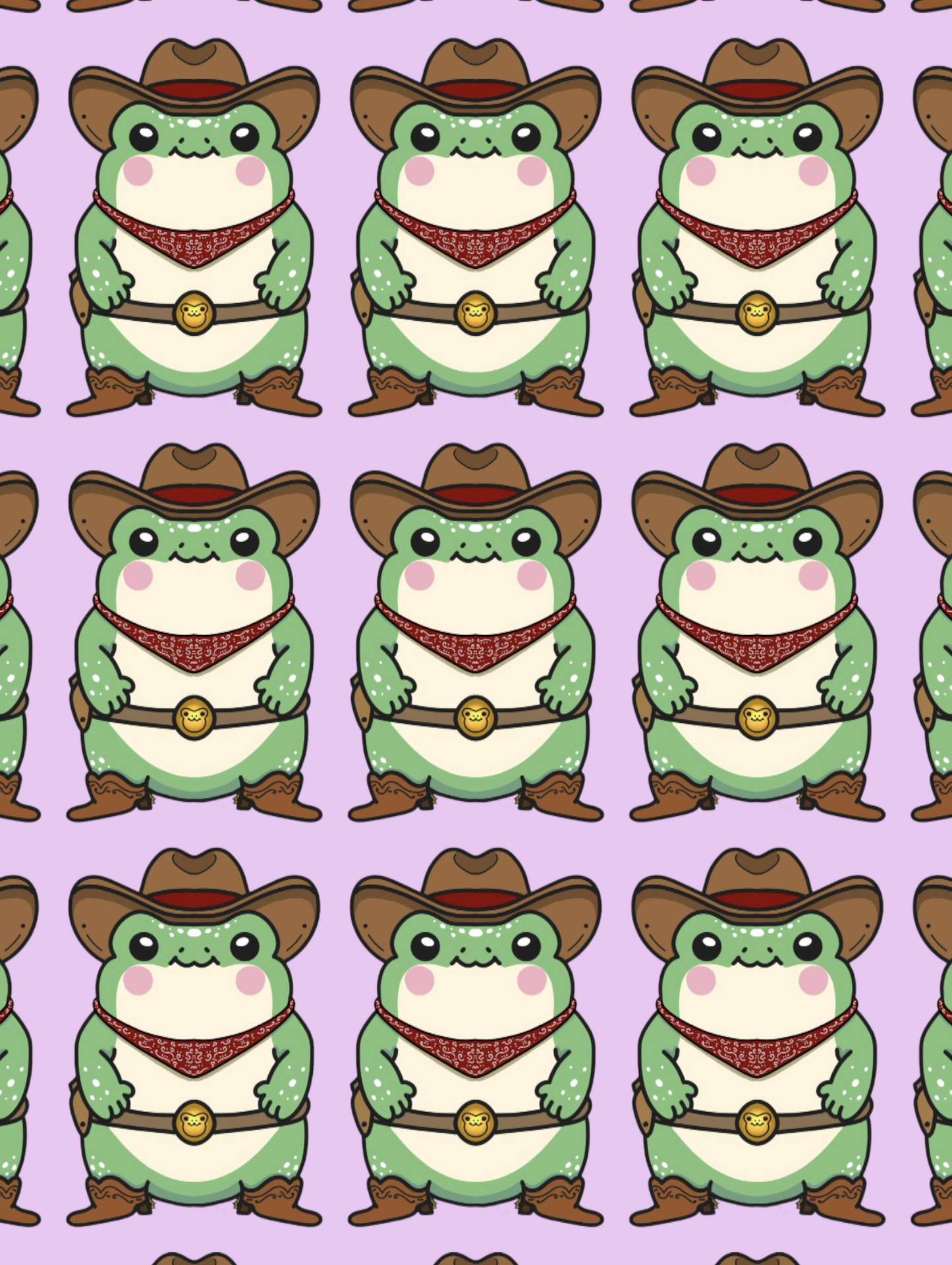 Cowboy Froggo Lilac Background