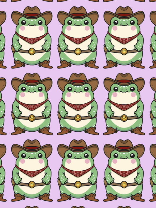 Cowboy Froggo Lilac Background