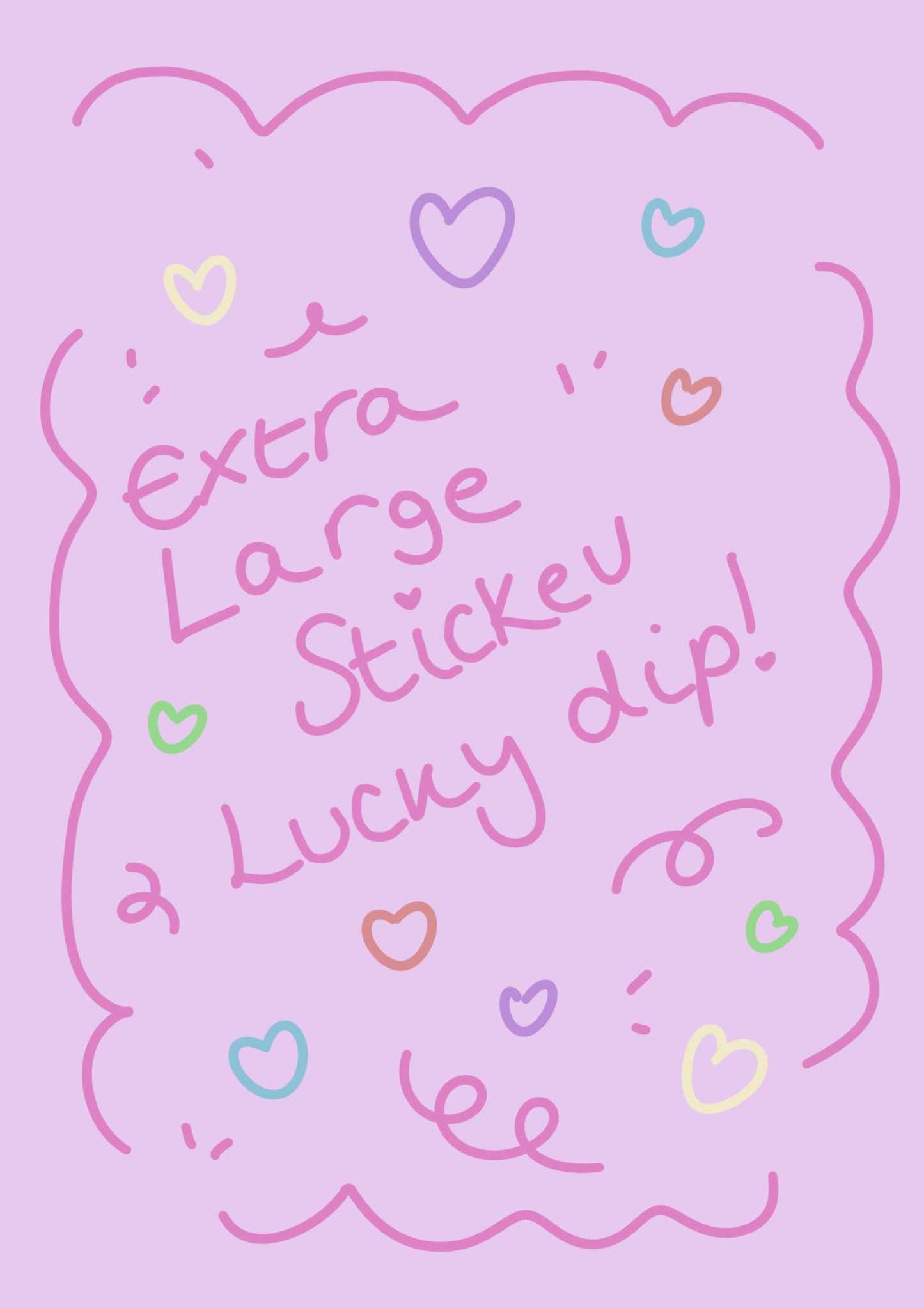 Extra large sticker lucky dip!